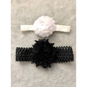 NWOT Baby Girl Headbands (2 Pairs)